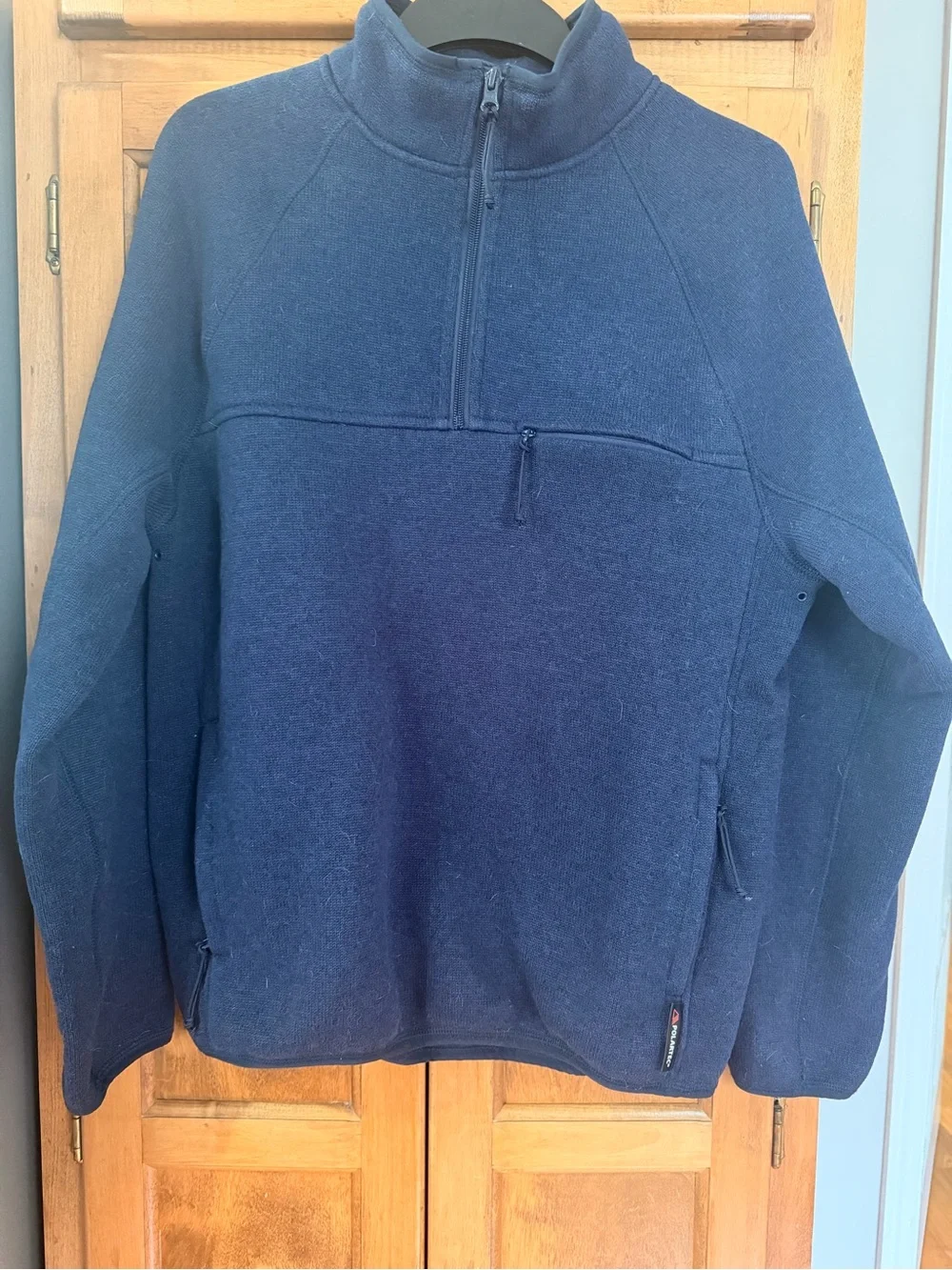 J. Crew Men's Navy Half-Zip Pullover Sweater